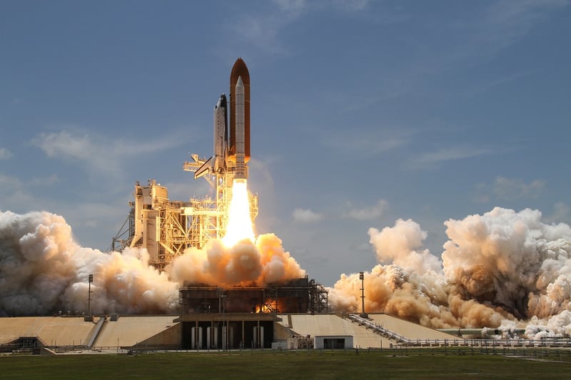Space Shuttle Lift Off Rocket